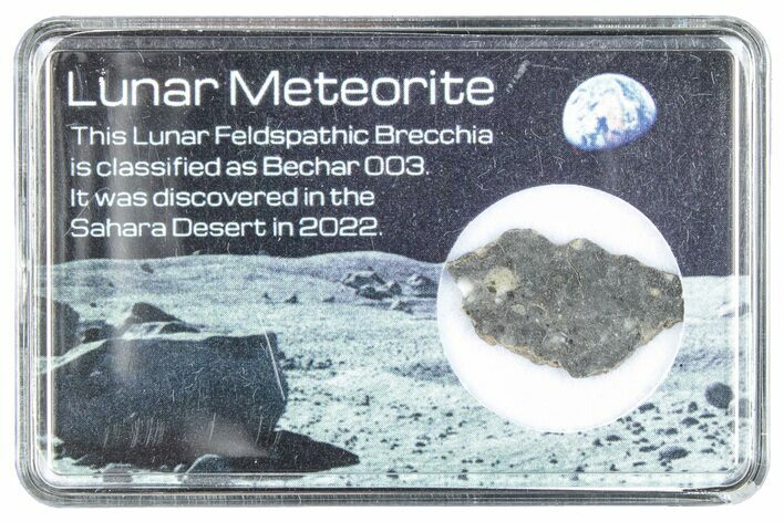 Polished Lunar Meteorite Slice ( g) - Bechar #288421